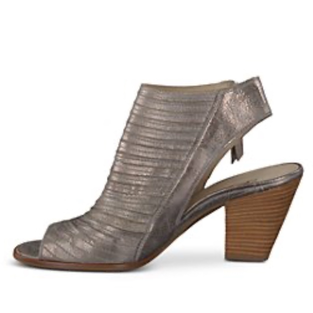 Paul Green Cayanne Tan Metallic Smoke Peep Toe Bootie